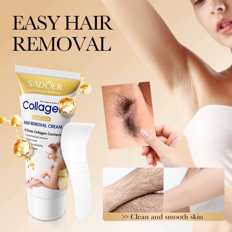 Crème épilatoire collagène 