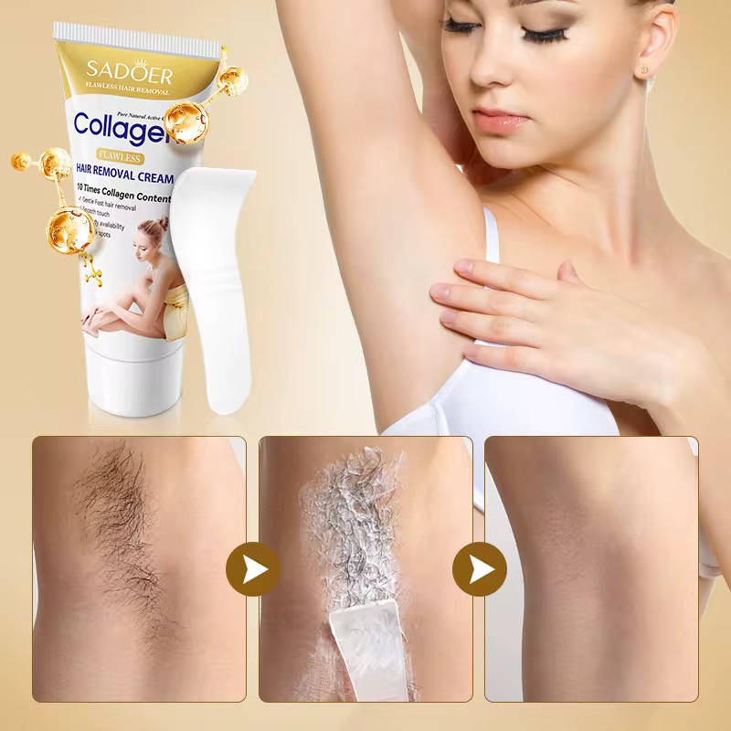 Crème épilatoire collagène 