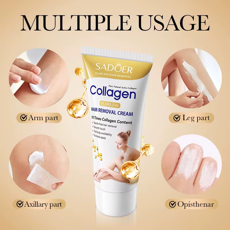 Crème épilatoire collagène 